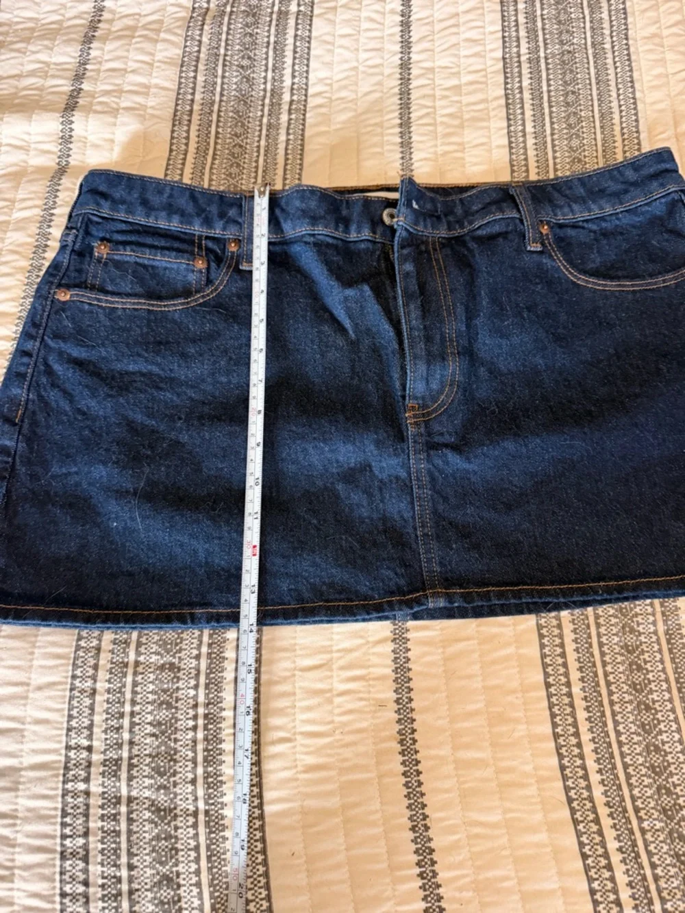 Abercrombie & Fitch Dark Indigo Denim Mini Skirt - Picture 3 of 4